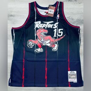 Mitchell & Ness Toronto Raptors Mens 2XL Vince Carter Jersey New Swingman